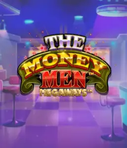 Dive into the exciting world of The Money Men Megaways game by Pragmatic Play, showcasing a bold logo with shining stars on a luxurious casino setting. This graphic portrays the energy and allure of high-stakes gambling with its eye-catching colors and design. Ideal for slot game lovers seeking Vegas-style excitement. 