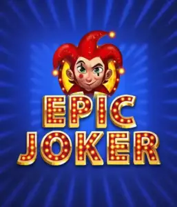 Step into the energetic world of Epic Joker slot by Relax Gaming, featuring a cheerful joker with a bright red hairstyle against a sparkling blue background. This image depicts the fun and excitement of classic slots, perfect for those who love traditional gameplay, delivering a captivating play experience.