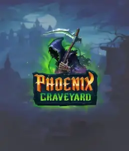 The eerie and atmospheric Phoenix Graveyard slot game interface by ELK Studios, featuring a mysterious graveyard setting. Displayed in this image is the slot's dynamic reel expansion mechanism, coupled with its beautifully crafted symbols and supernatural theme. It vividly depicts the game's mythological story of resurrection, making it enticing for those drawn to mythology.