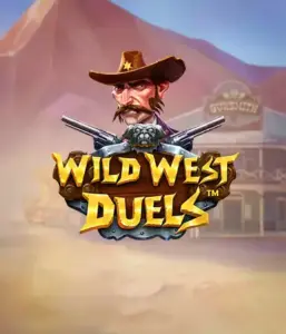  Immerse yourself in the wild world of "Wild West Duels" by Pragmatic Play, featuring a gritty gunslinger ready for a showdown. The image shows a fierce cowboy with crossed pistols, framed by a dusty Western town. His focused expression and detailed attire highlight the theme of the Old West. The game's title is prominently featured in a striking font, enhancing the exciting theme. 