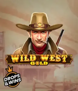  Encounter the rugged sheriff of "Wild West Gold," a popular slot game by Pragmatic Play. The graphic depicts a stern-faced sheriff with a sheriff’s badge, set against a dusty Old West town backdrop. The game's title is boldly featured in a stylized font, highlighting the theme of adventure and law enforcement in the wild frontier. 